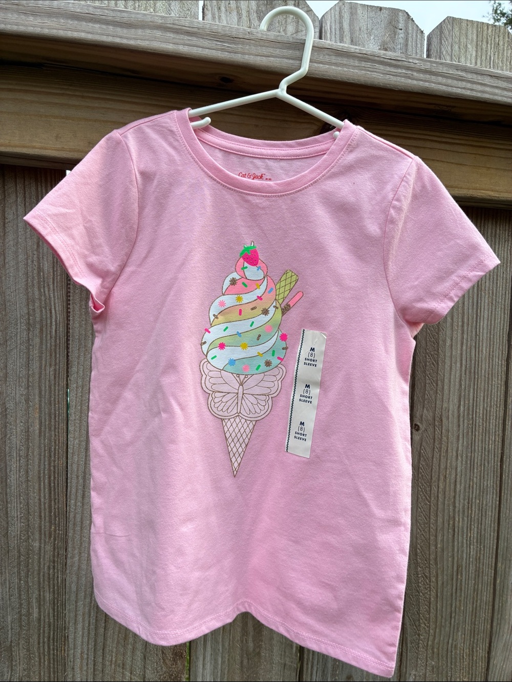 Cat & Jack Pink Short-Sleeve Ice Cream Graphic Tee